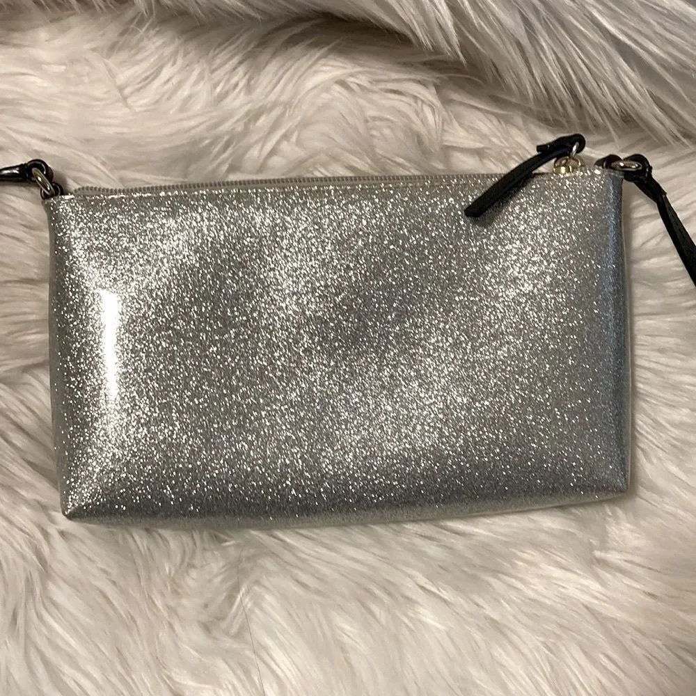 KATE SPADE New York - Amy Mavis Street Silver Glitter Crossbody Bag
